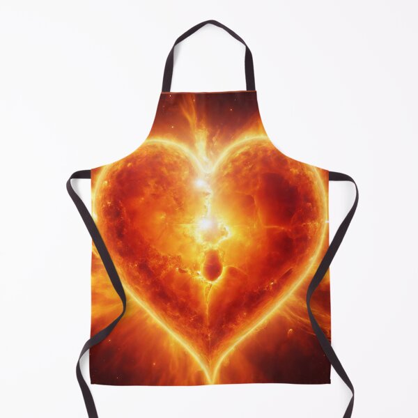 Item preview, A fiery orange and yellow toned heart designed and sold by Sadia Jannat.