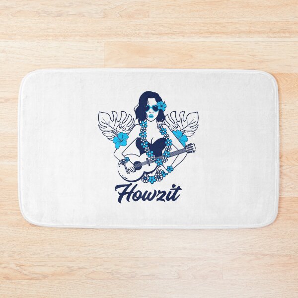 Item preview, HowZit! Woman Posing with sunglasses and guitar Hawaiian Inspired  designed and sold by GuesthozGraphix.