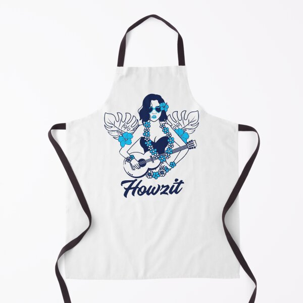 Item preview, HowZit! Woman Posing with sunglasses and guitar Hawaiian Inspired designed and sold by GuesthozGraphix.