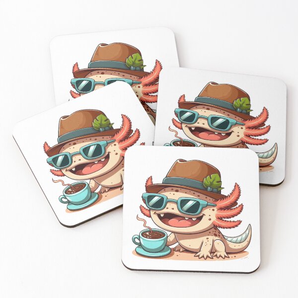 Item preview, CUTE AXALOTL ON HOLIDAY designed and sold by cami gallo.