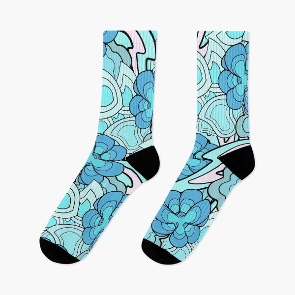 Item preview, Blue Floral Pattern  designed and sold by Black-WhiteFUN.