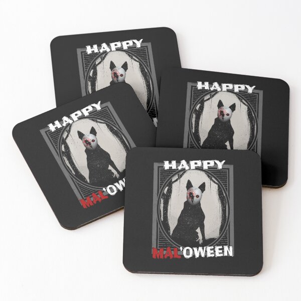 Item preview, Happy Maloween Belgian Malinois Halloween Scary Mask  designed and sold by Guarddogdrive.