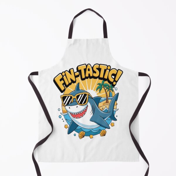 Item preview, Fin-tastic funny cartoon shark summer lovers designed and sold by The Art Vibe.