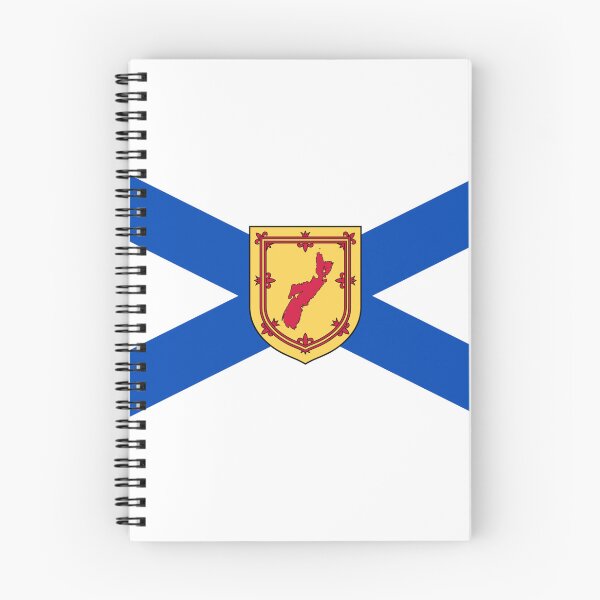 Item preview, Nova Scotia Flag with Country Shield (bratach Alba Nuadh le sgiath na mòr-roinne) designed and sold by JonathanR1994.