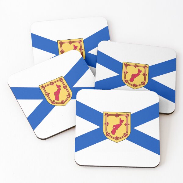 Item preview, Nova Scotia Flag with Country Shield (bratach Alba Nuadh le sgiath na mòr-roinne) designed and sold by JonathanR1994.