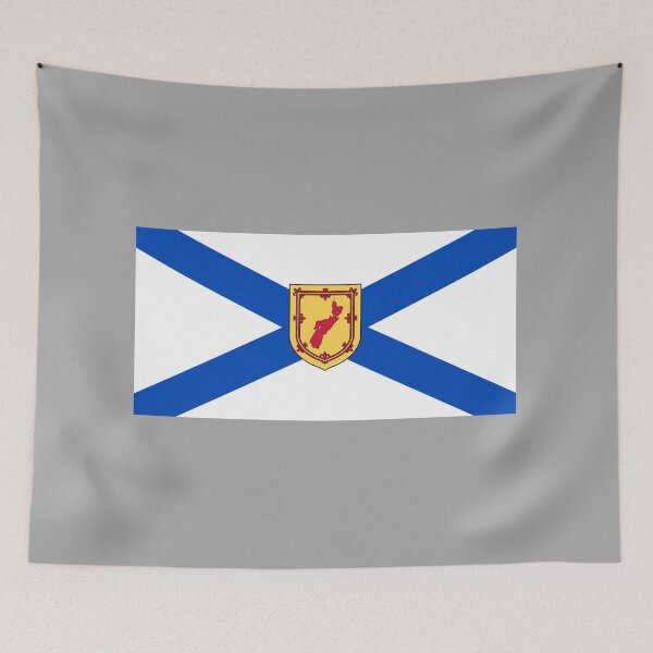 Item preview, Nova Scotia Flag with Country Shield (bratach Alba Nuadh le sgiath na mòr-roinne) designed and sold by JonathanR1994.