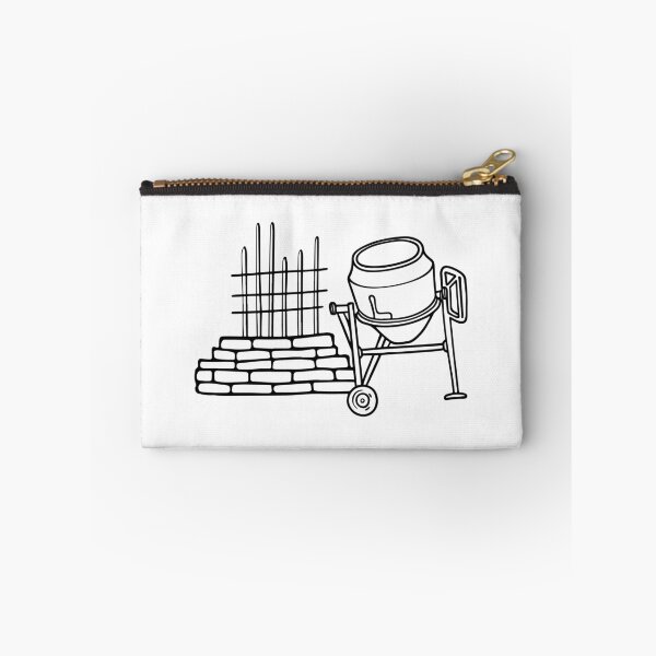 Item preview, Concrete foundation with rebar and cement mixer designed and sold by rasagamastore.