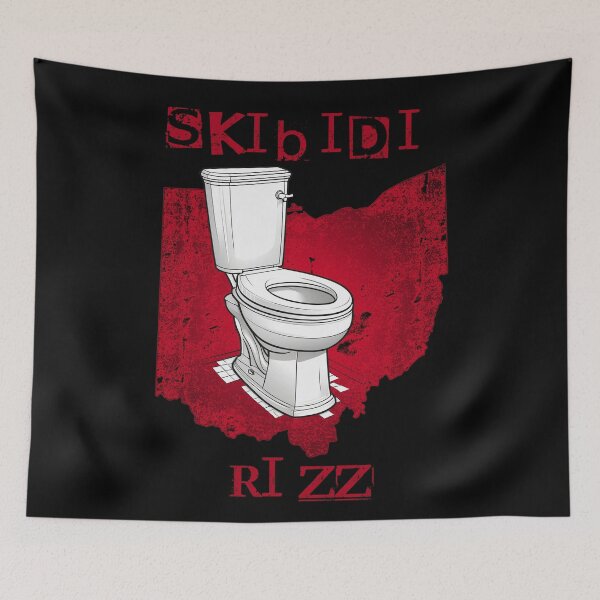Artikelvorschau, Skibidi Toilette Ohio Rizz entworfen und verkauft von FreakamaGeek.