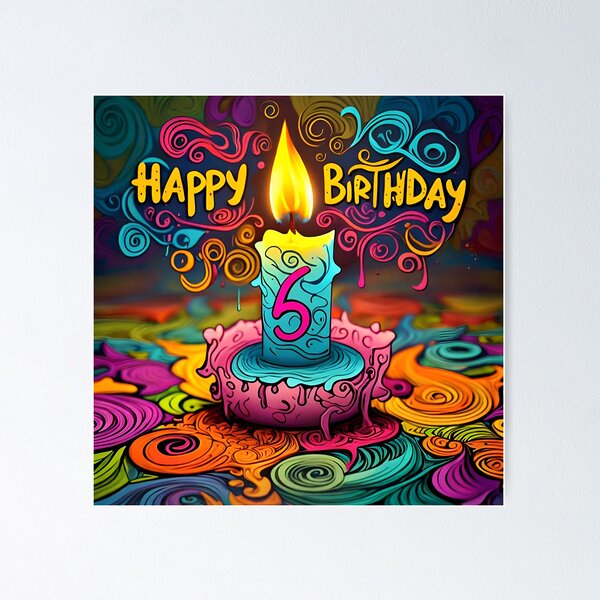 Item preview, Happy birthday greeting card sticker designed and sold by Roy Store.