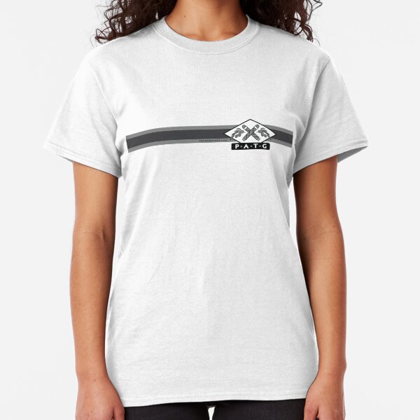 PATG Horizontal Stripe, Gray Classic T-Shirt