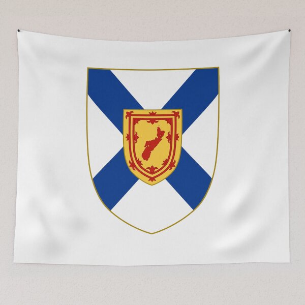 Item preview, Nova Scotia Province Map Shield (sgiath mapa mòr-roinn nova scotia) designed and sold by JonathanR1994.