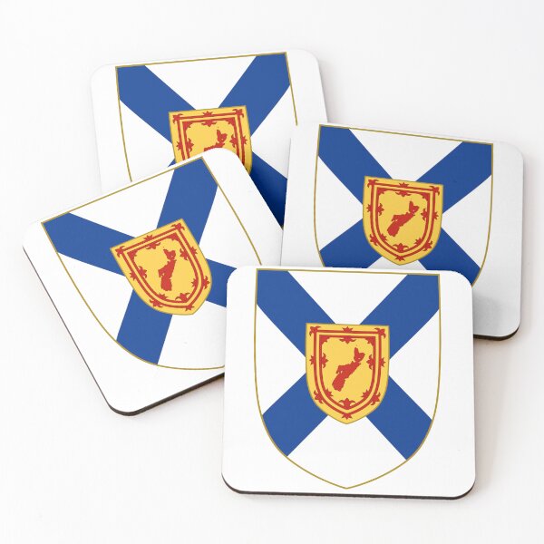 Item preview, Nova Scotia Province Map Shield (sgiath mapa mòr-roinn nova scotia) designed and sold by JonathanR1994.
