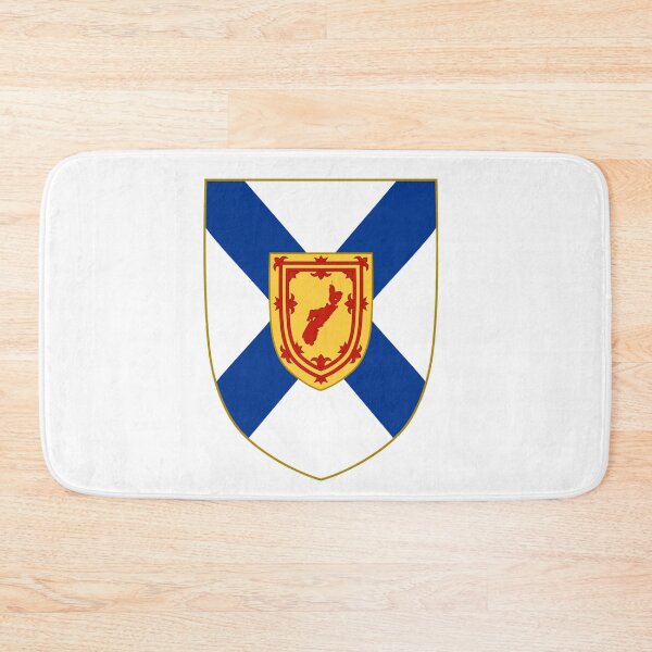 Item preview, Nova Scotia Province Map Shield (sgiath mapa mòr-roinn nova scotia) designed and sold by JonathanR1994.