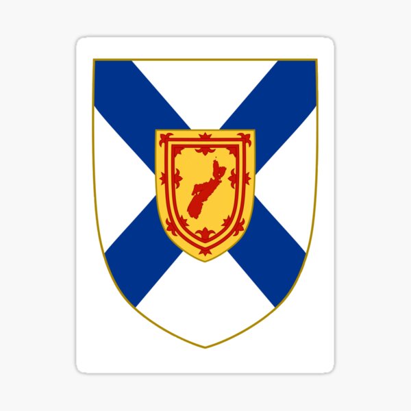 Artikel-Vorschau von Kartenschild der Provinz Nova Scotia (Sgiath Mapa Mòr-Roinn Nova Scotia), designt und verkauft von JonathanR1994.