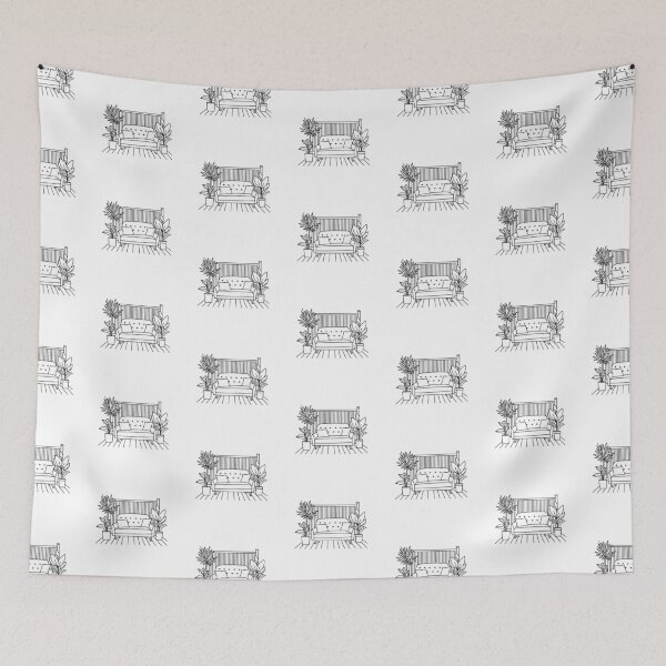 Item preview, Sofa in patio doodle simple designed and sold by rasagamastore.