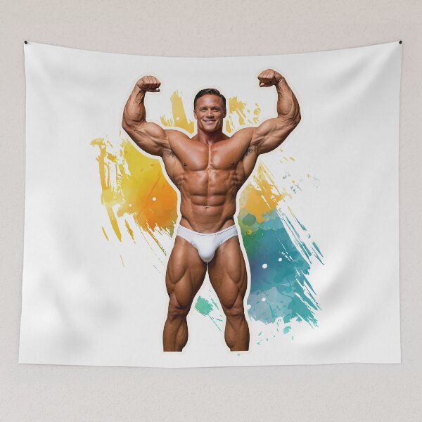 Item preview, New Series: Bodybuilder Sticker #41 designed and sold by ForeverPrintsOK.