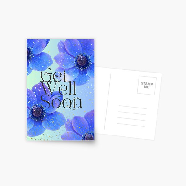 Item preview, Healing Blooms Get Well Soon Card designed and sold by CreativeDynamix.