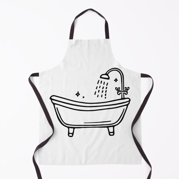 Item preview, Doodle of a bathtub in bathroom designed and sold by rasagamastore.