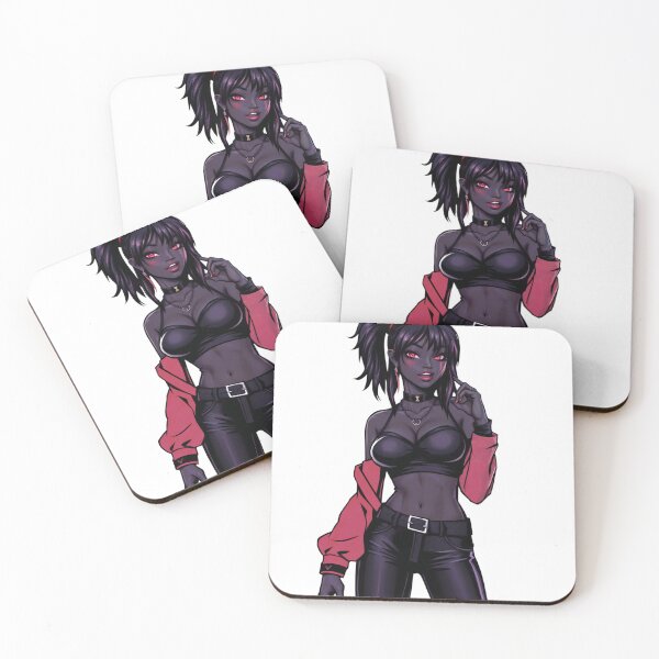 Item preview, Fashion cartoon black skinned girl posing designed and sold by Creative88Art.