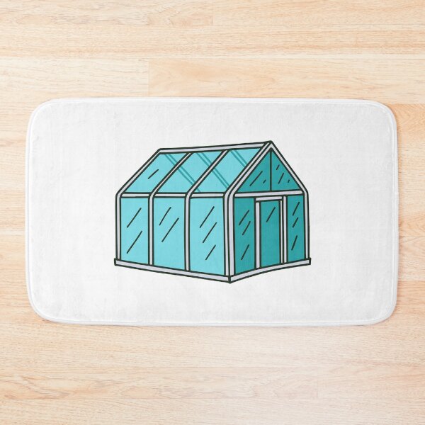Item preview, greenhouse with glass panels and metal frame designed and sold by rasagamastore.