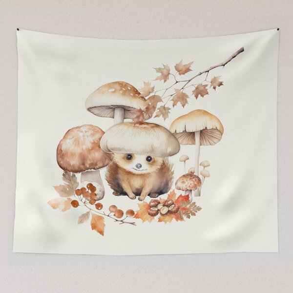 Item preview, MUSHROOM TO A HEDGEHOG by Monika Strigel designed and sold by SunlightStudios.