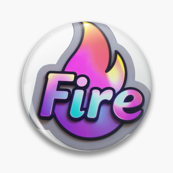 Item preview, Text design fire in vibrant holo style  designed and sold by Creative88Art.