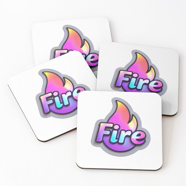 Item preview, Text design fire in vibrant holo style  designed and sold by Creative88Art.