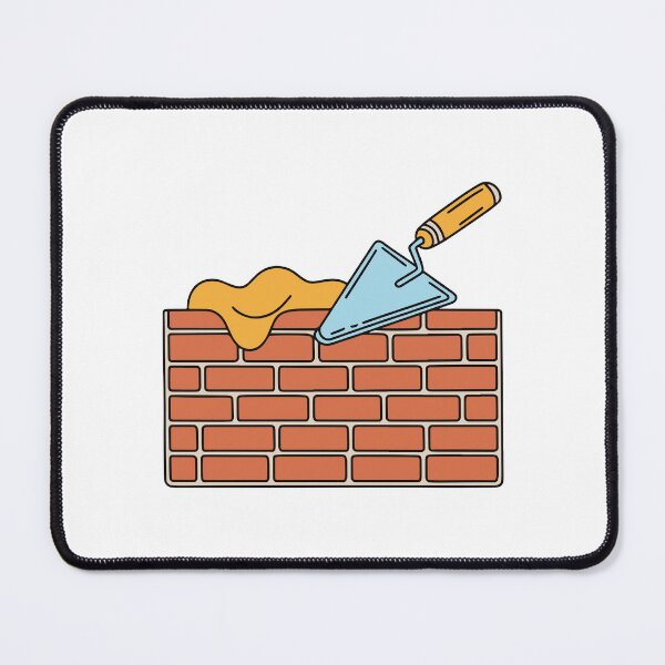 Item preview, brick facade with mortar and trowel designed and sold by rasagamastore.