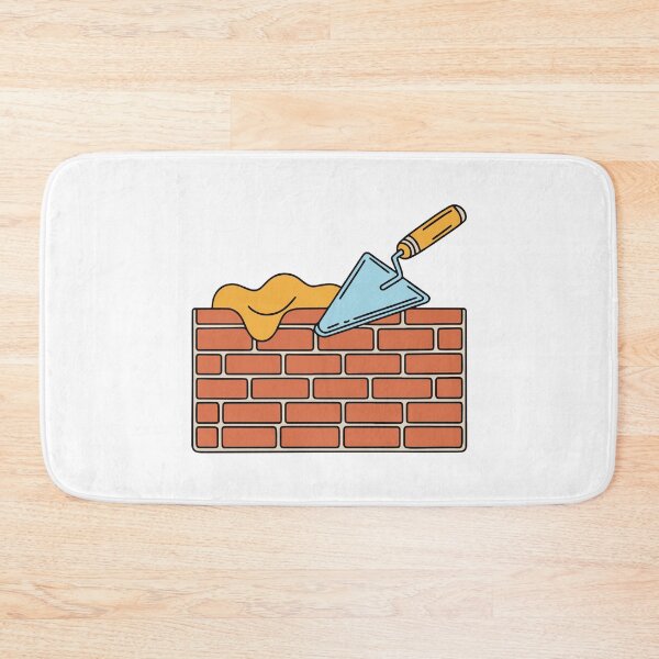 Item preview, brick facade with mortar and trowel designed and sold by rasagamastore.