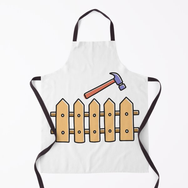 Item preview, wooden fence with hammer designed and sold by rasagamastore.