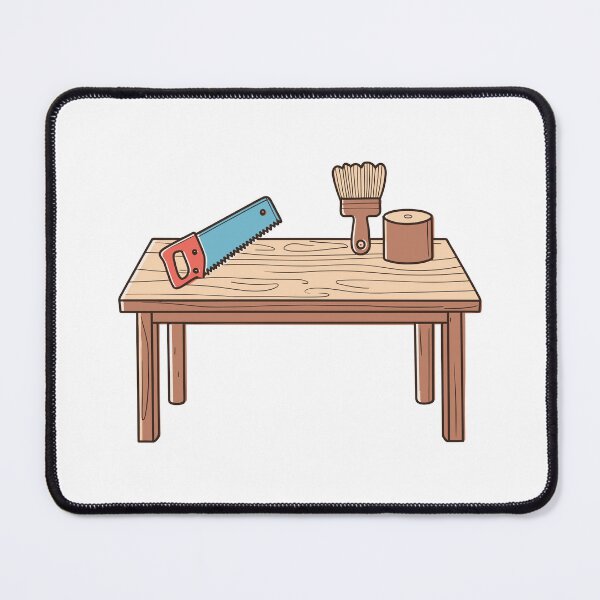 Item preview, wood countertop with saw and polish designed and sold by rasagamastore.