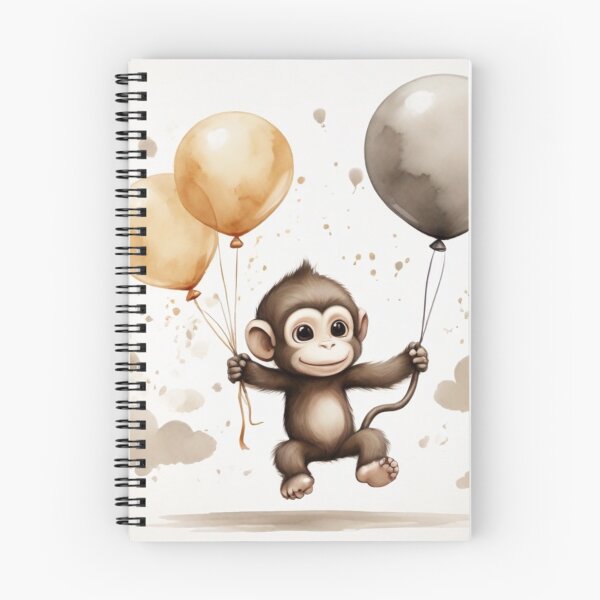 Aperçu de l'œuvre  Singe Mignon avec Ballon créée et vendue par Pawsandco.