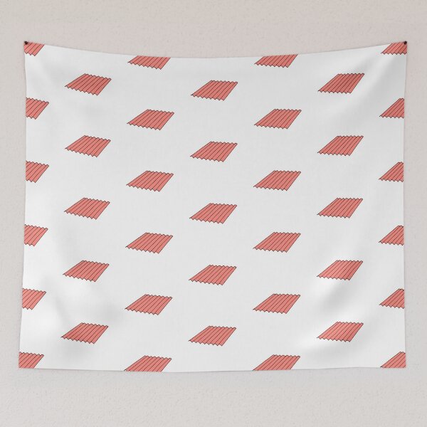 Item preview, Doodle of a metal roof designed and sold by rasagamastore.
