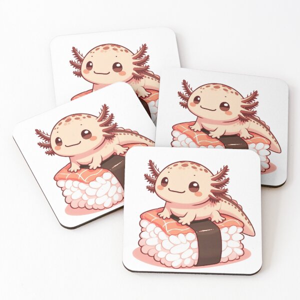 Item preview, CUTE AXALOTL SUSHI designed and sold by cami gallo.
