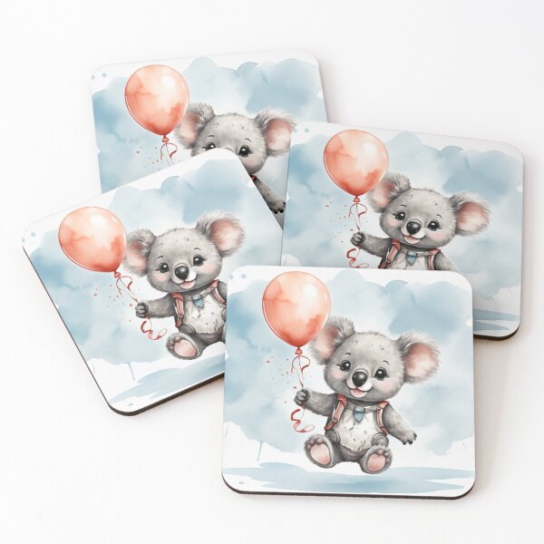Aperçu de l'œuvre Koala Adorable avec Ballon créée et vendue par Pawsandco.