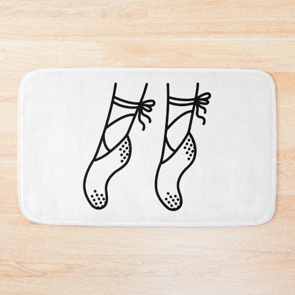 Item preview, Black line ballerina's legs in pointe shoes designed and sold by OM-lova.