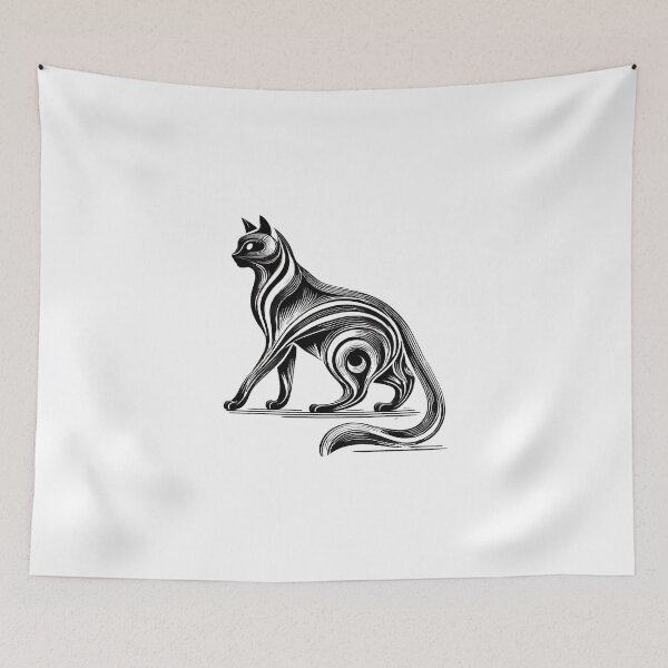Item preview, silluette cat designed and sold by Mjonkey.