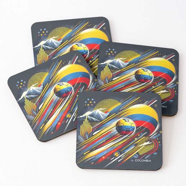 Item preview, Dynamic Colombia Soccer Team Design – Modern Tribute to National Pride and Passion designed and sold by colombiamerica.