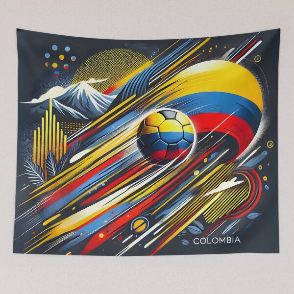 Item preview, Dynamic Colombia Soccer Team Design – Modern Tribute to National Pride and Passion designed and sold by colombiamerica.