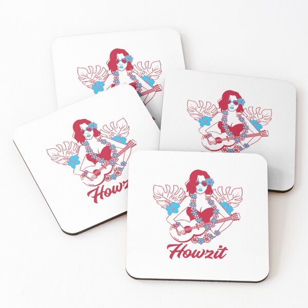 Item preview, HowZit! Woman Posing with sunglasses and guitar Hawaiian Inspired  designed and sold by GuesthozGraphix.