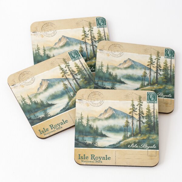 Item preview, Isle Royale National Park Postcard Vintage Retro Travel designed and sold by TravelPostcardGems.
