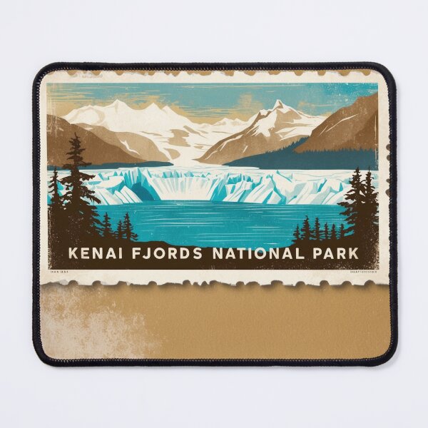 Item preview, Kenai Fjords National Park Postcard Vintage Retro Travel designed and sold by TravelPostcardGems.