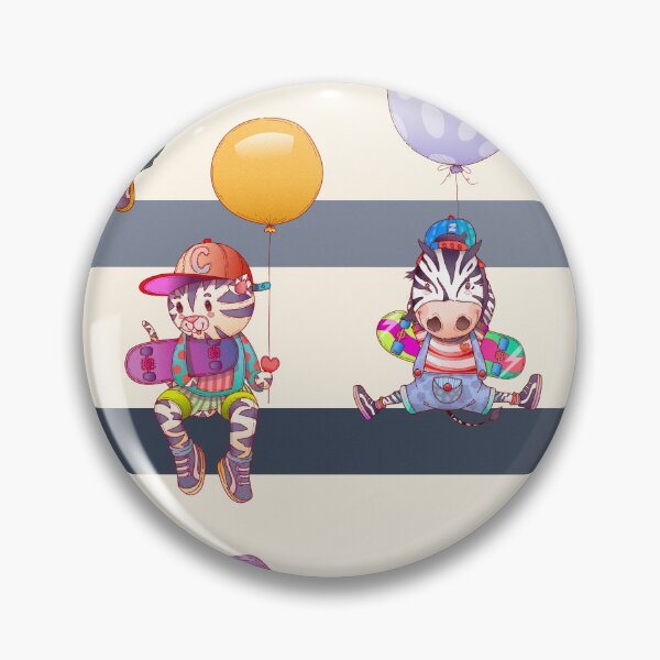 Item preview, Cute skateboarder animals playground with blue stripes designed and sold by Franco Moody.
