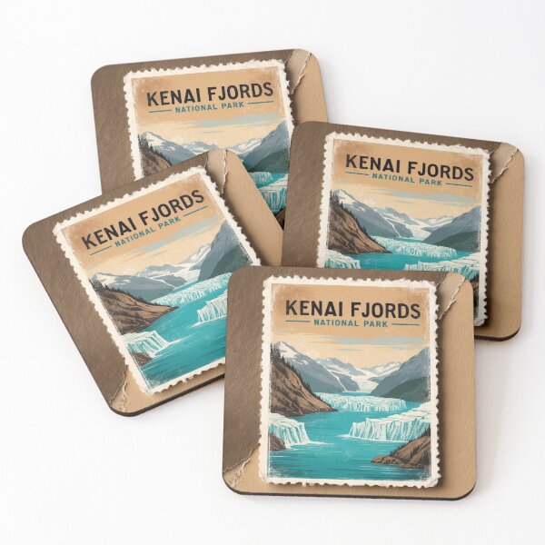 Item preview, Kenai Fjords National Park Postcard Vintage Retro Travel designed and sold by TravelPostcardGems.
