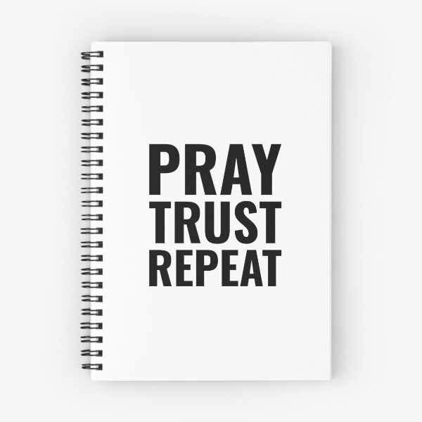 Item preview, PRAY, TRUST, REPEAT | CHRISTIAN, JESUS, GOD designed and sold by Minimalist Quotes and Sayings.