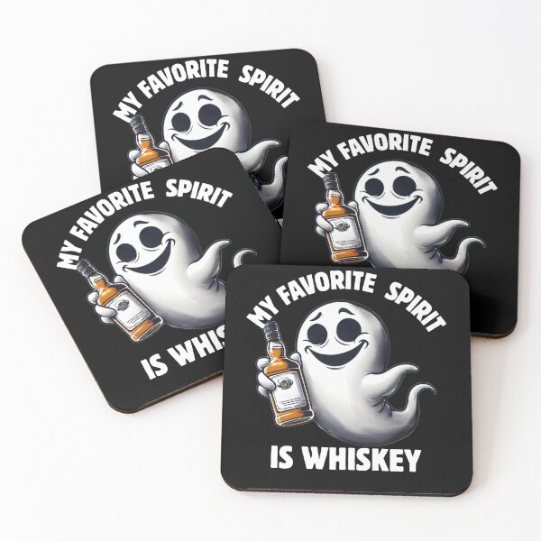 Item preview, Whiskey is my favorite spirit Halloween ghost designed and sold by MilkyForest.