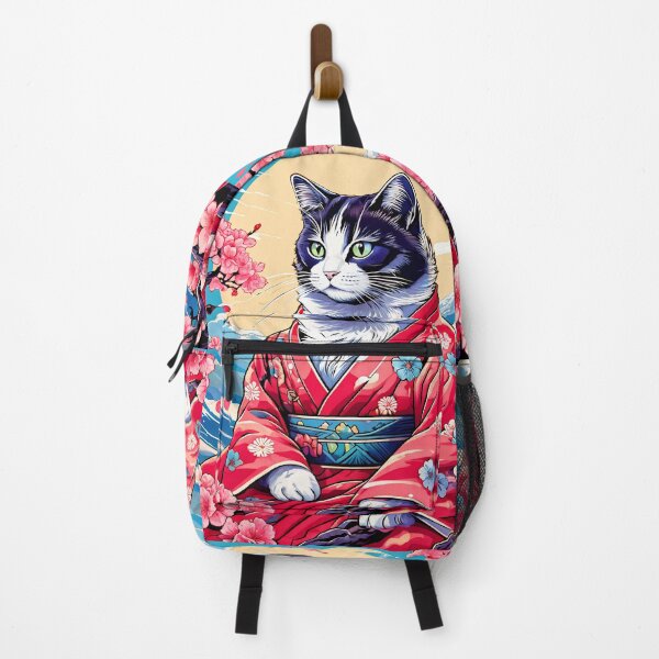 Item preview, cute kimono cat with sakura and japanese style designed and sold by Catophile.