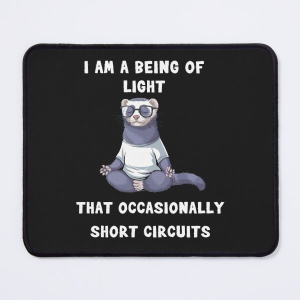 Item preview, Sarcastic Ferret in a Yoga Pose designed and sold by StyleFused.