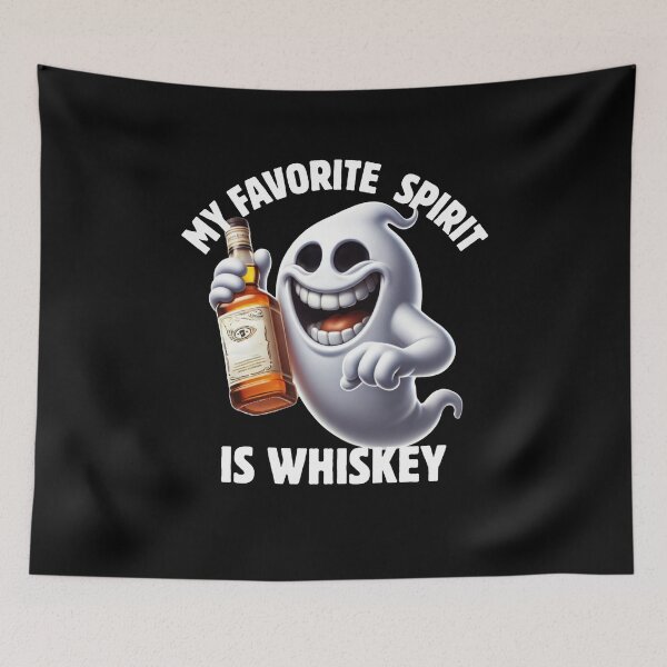Item preview,  Whiskey is my favorite spirit Halloween ghost designed and sold by MilkyForest.