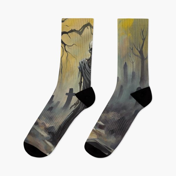 Item preview, Eerie Skeleton in Graveyard T-Shirt designed and sold by DarkJuliettes.